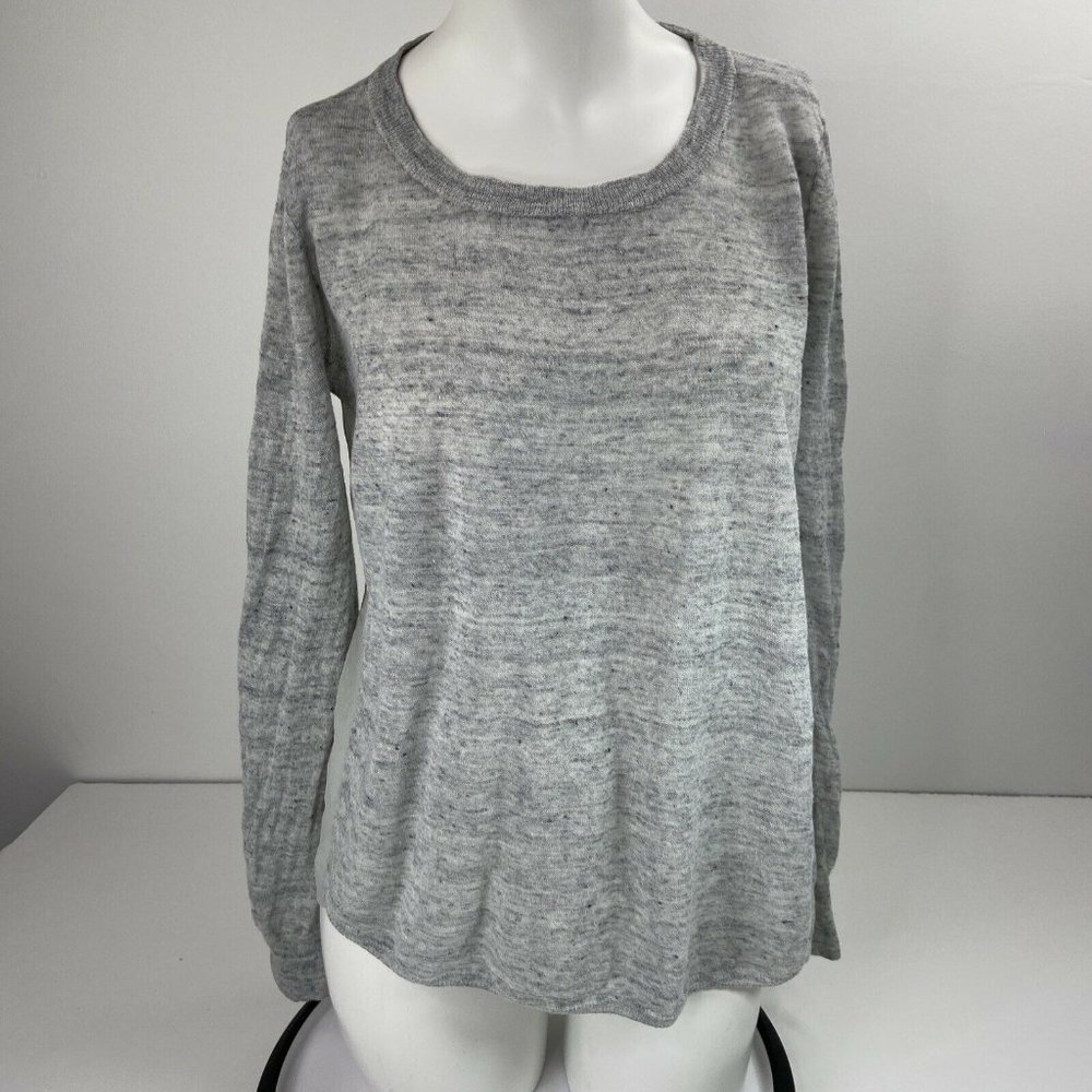 Joie Women’s Linen and Silk Sweater Crew Neck Size S Gray